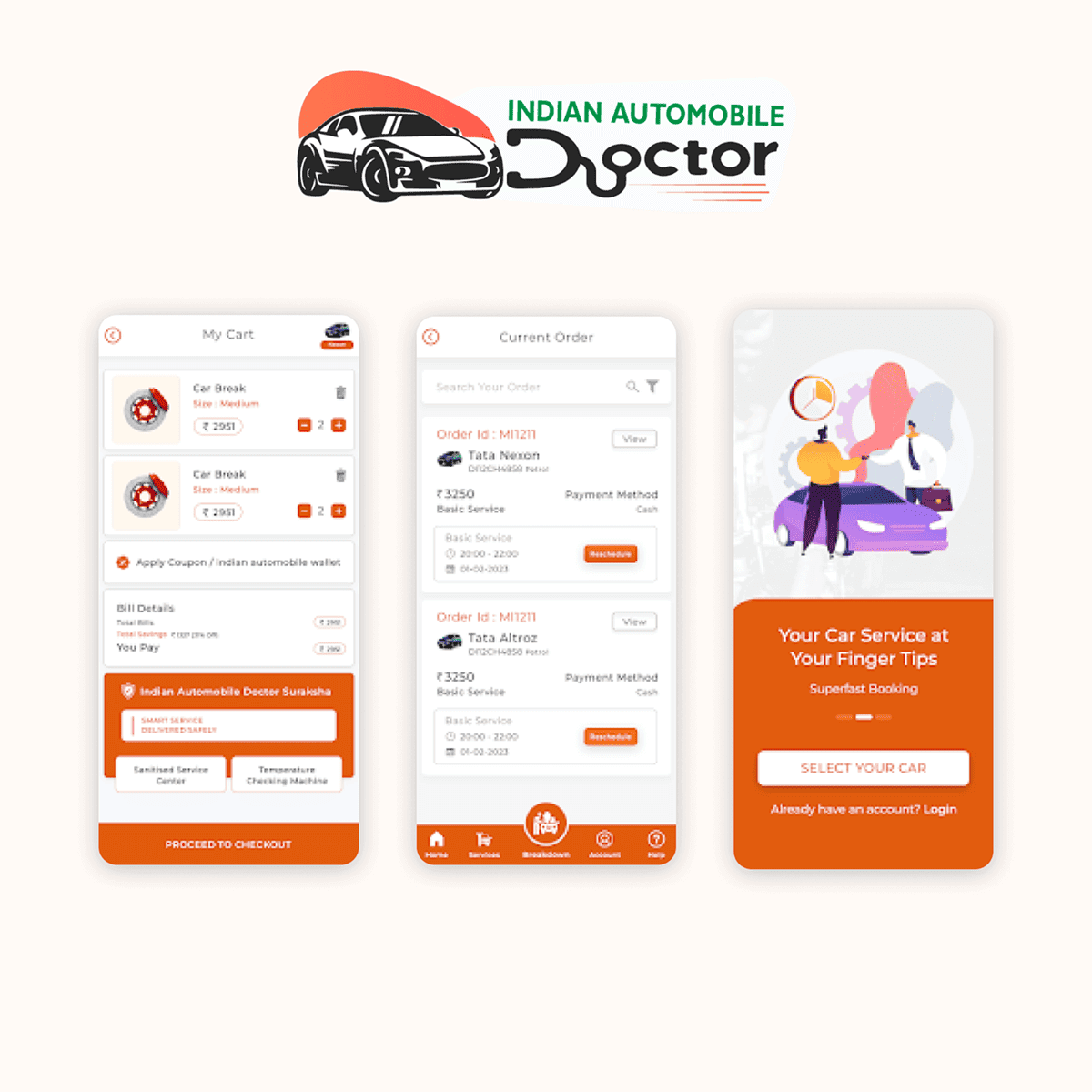 Indian Automobile Doctor – Vehicle Service Booking App